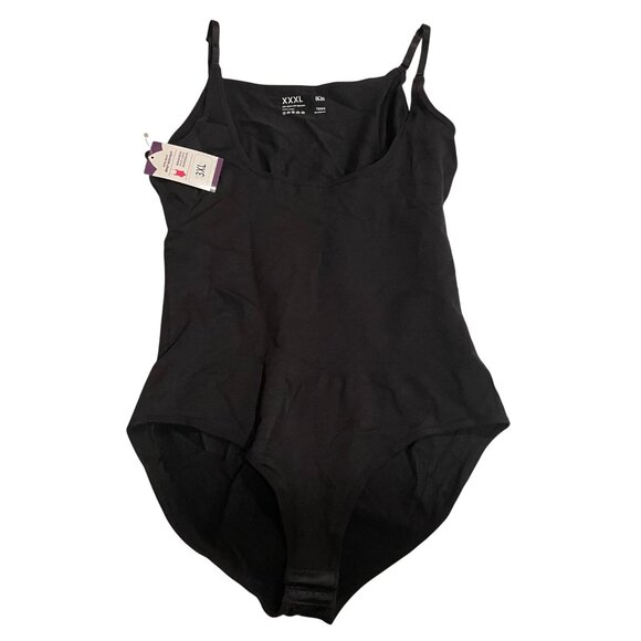 Shapermint Empetua Open Bust Brief Bodysuit Shapewear Black Sz 3XL 73003 - Picture 1 of 6